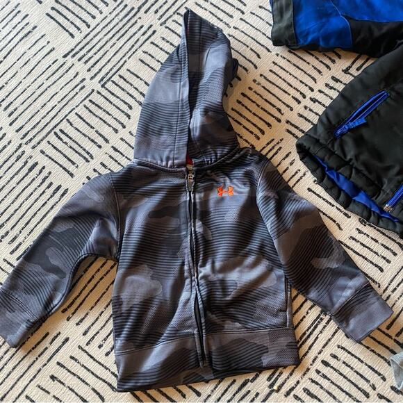 Blue and Black Hooded Jacket and Zip Up Sweatshirts 2T - Picture 2 of 6